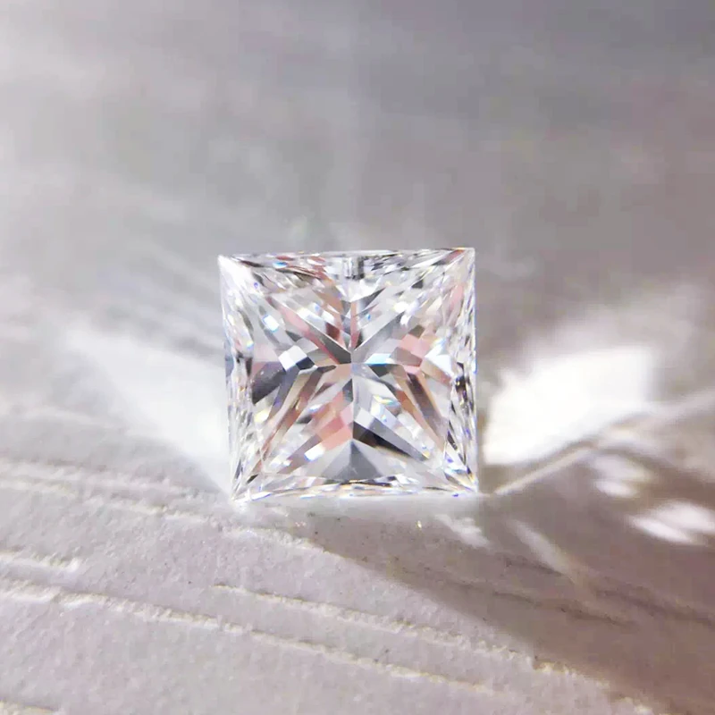 

Огранка «Принцесса» свободные Муассанит 1,2 карат Цвет GH VVS1 отличный крой для обручальное кольцо ювелирных изделий высокого качества