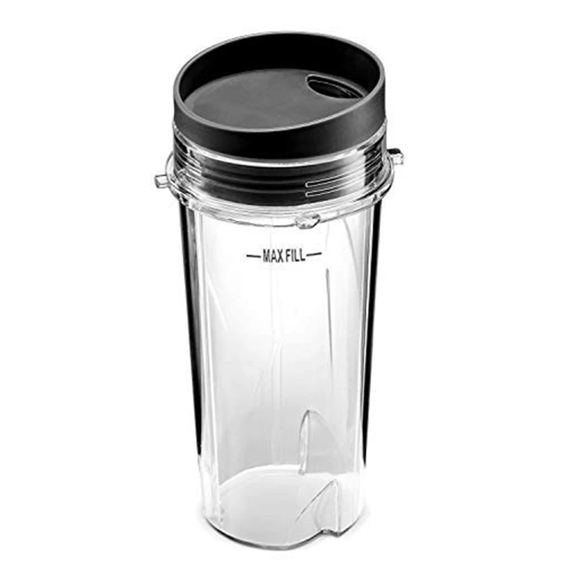 Сменная чашка для ниндзя объемом 16 унций одиночная блендера Nutri Ninja BL770 BL780 BL660 (2 шт.