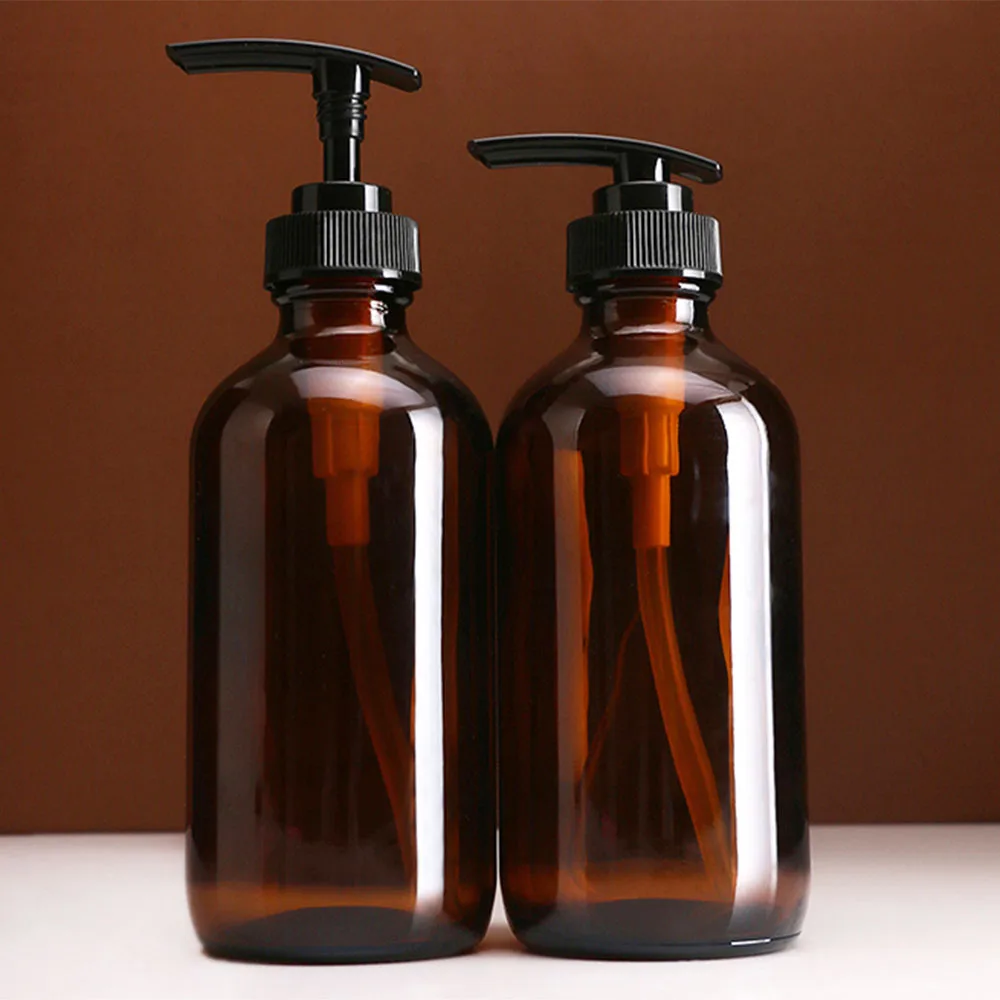 Дозатор для мыла 240 мл 480 из коричневого стекла | Дом и сад