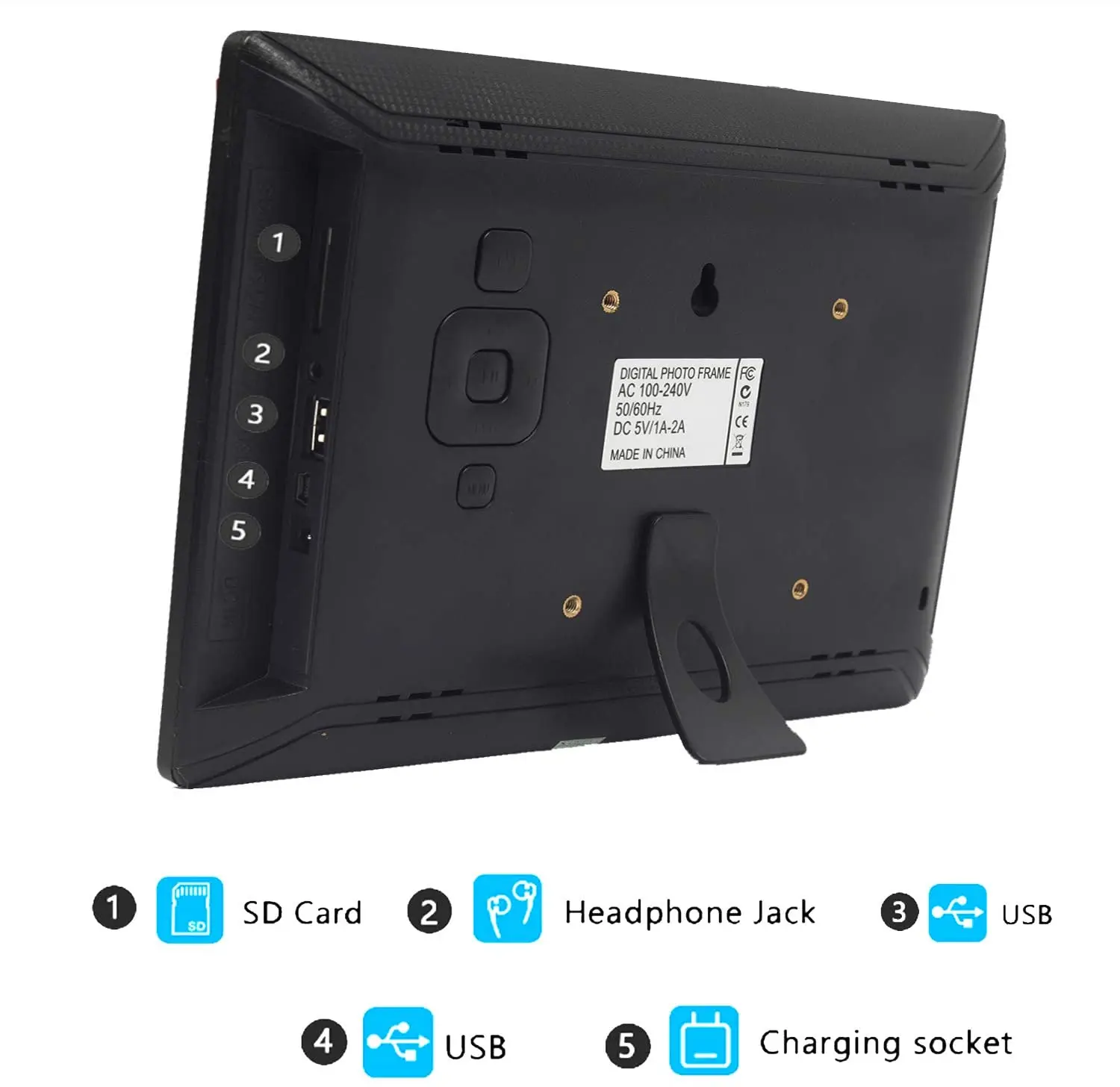 Yimei HD Цифровая фоторамка 10 1 дюймов изображение Многофункциональный USB SD карта