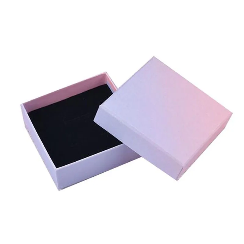 Цветная коробка 0 шт./лот для ювелирных изделий квадратный органайзер хранения