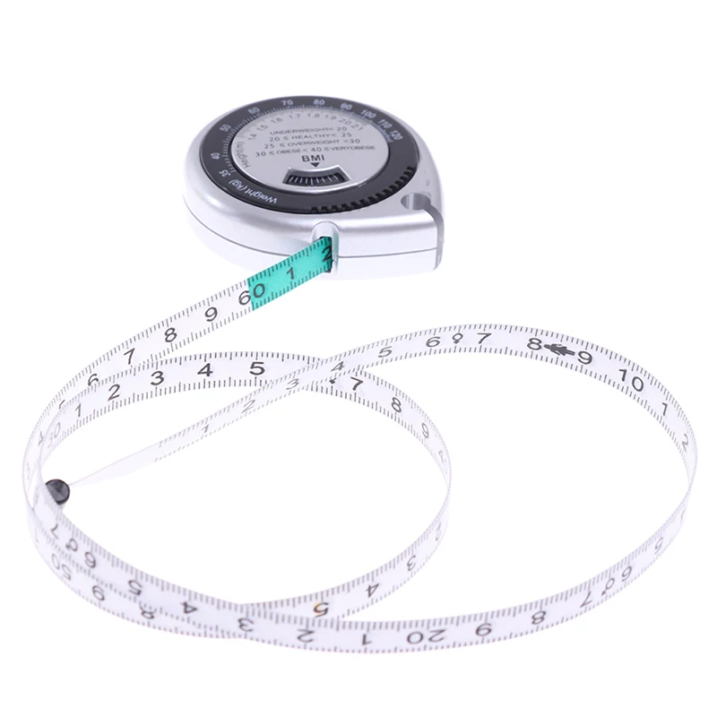 

1pc Body Mass Measuring Tape BMI Calculator - Fitness Weight Loss Muscle Fat Test
