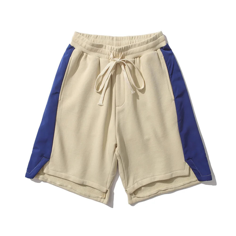

Colour block streetwear men sweat shorts summer men casual shorts baggy shorts for men korean fashion shorts 87136