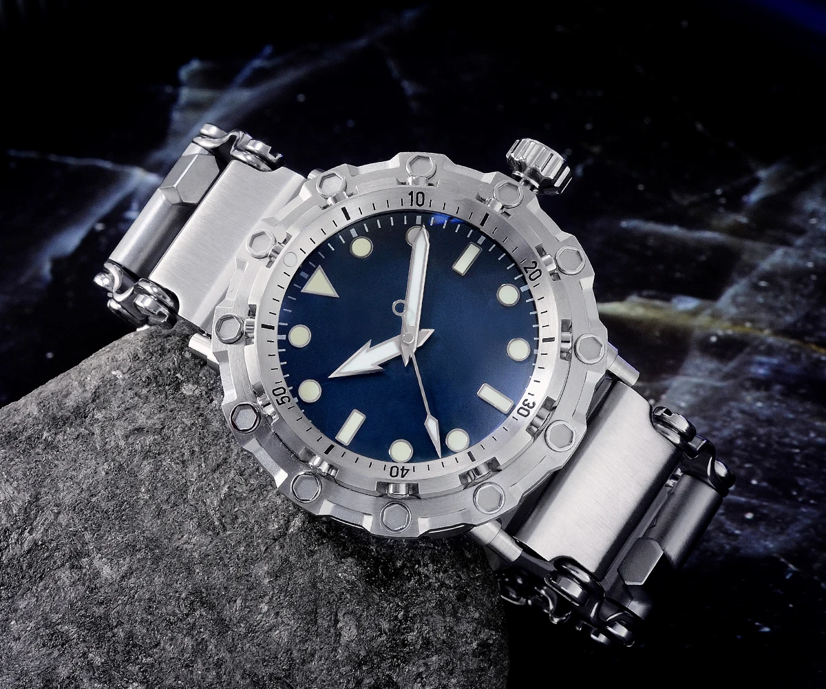 Lugyou Сан Мартин Осьминог Diver часы Мужские автоматические SW200 нержавеющая сталь 20ATM сапфир купольный инструмент браслет многофункциональный BGW