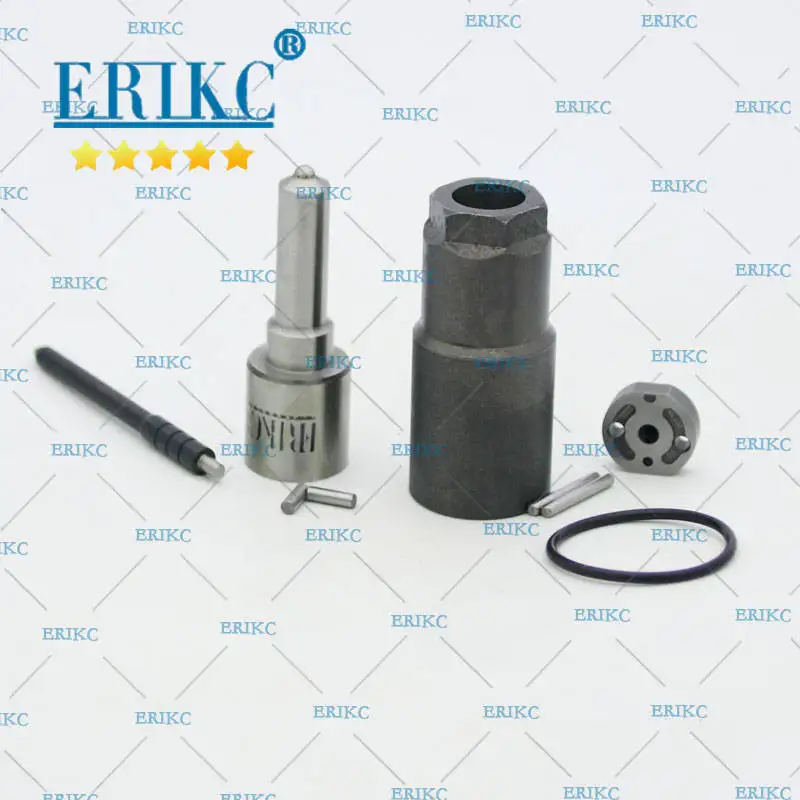 

ERIKC 095000-6980 095000-6100 Injector Parts Repair Kits Nozzle DLLA152P980 Valve Plate 10#, Pin, Sealing Ring for denso