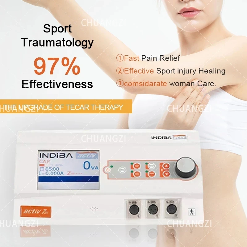 

Высокочастотный аппарат для лица Indiba ER45, испанская технология, Tecar, диатермическая терапия, аппарат для облегчения боли, проионная система ухода за телом