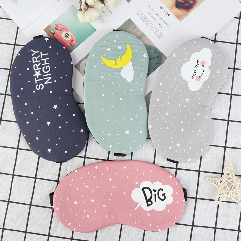 1pc Creative Sleeping Mask Eyepatch Eye Cover Cotton Lovely For Travel Relax Aid Patch Shading Unisex | Красота и здоровье