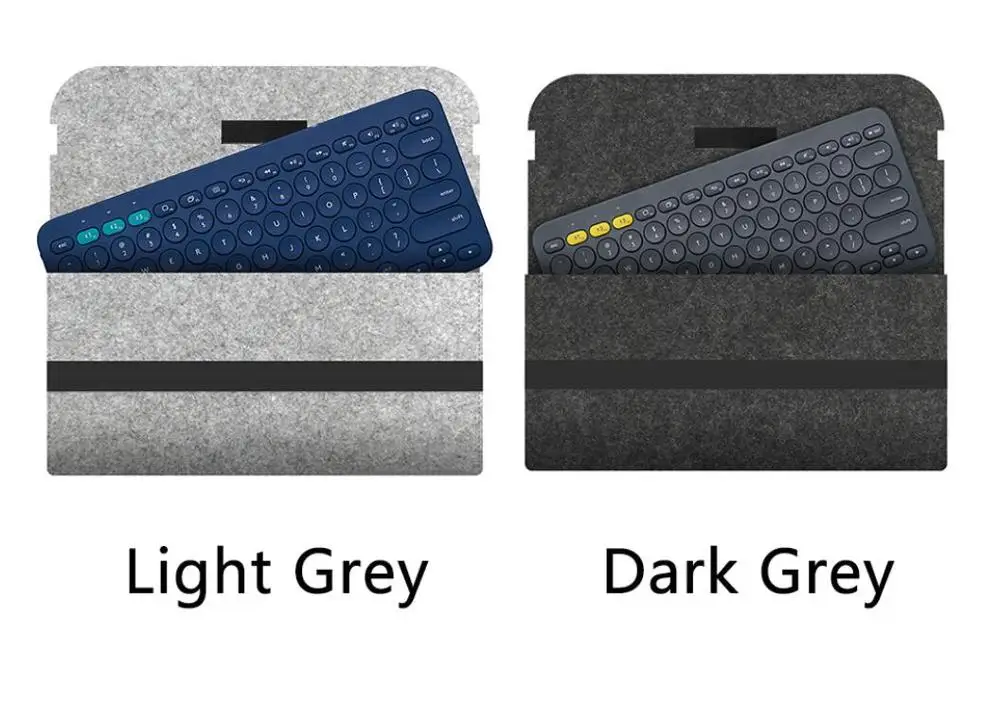 

Anti Shock Keyboard Bag Compact Flexible Portable Travel Accessories Felt Protective Cover Carrying Case For Logitech K380 K480