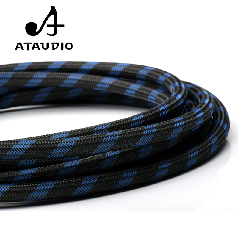 Одна пара ATAUDIO hifi кабель для динамика высокого качества 6n OFC провод с банановым
