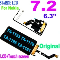 6 3 original lcd for nokia 7 2 lcd display touch screen replacement for nokia 7 2 display ta 1193 ta 1178 ta 1196 ta 1181