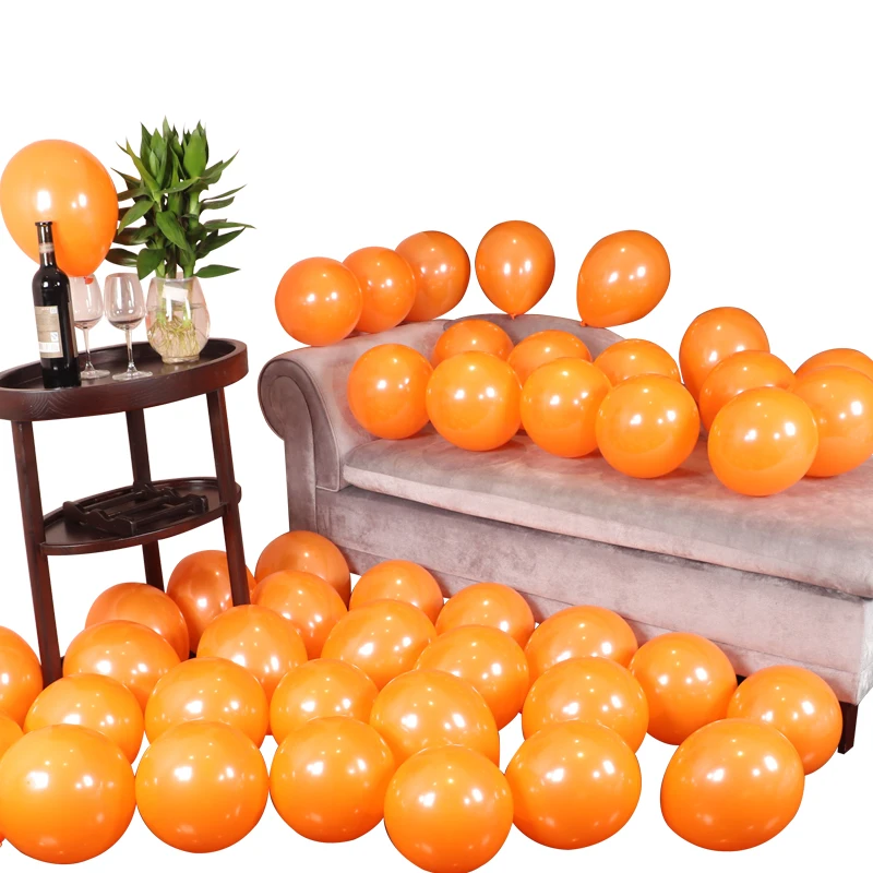 100 шт. цвета розового золота и черного цветов латексные воздушные шары на день