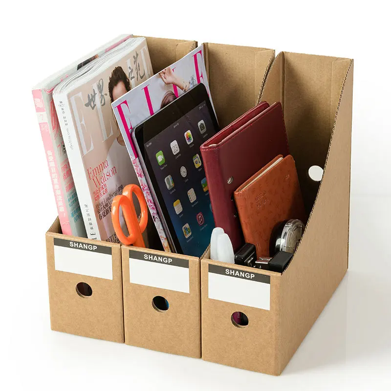 1 PCS File Paper Holder Desktop Organizer for Books Documents Storage Box Document Cabinets Desk Folder Office Suppiles |