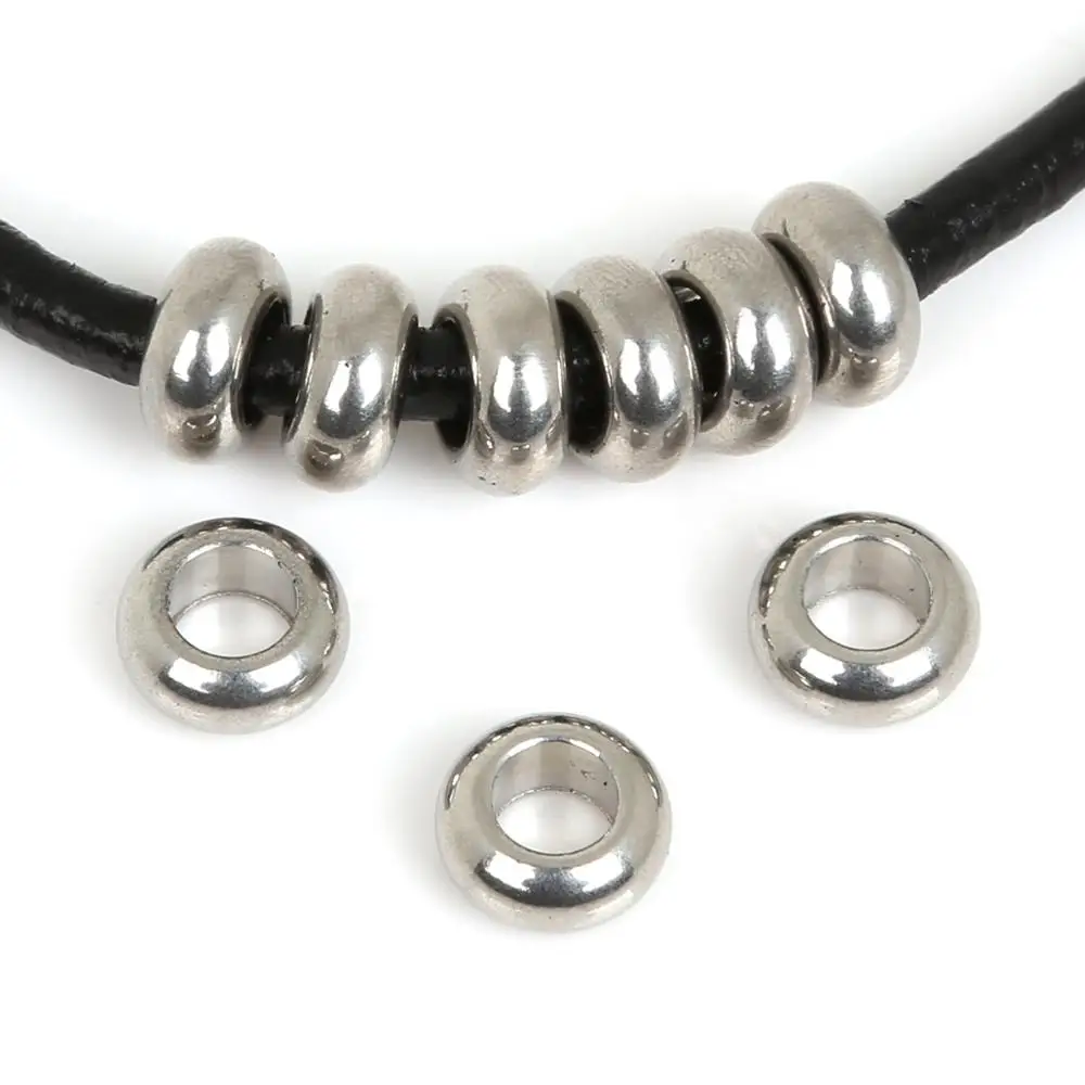 5 50 шт./лот кольцо для волос из нержавеющей стали косичек заколки 100 шт. бусины