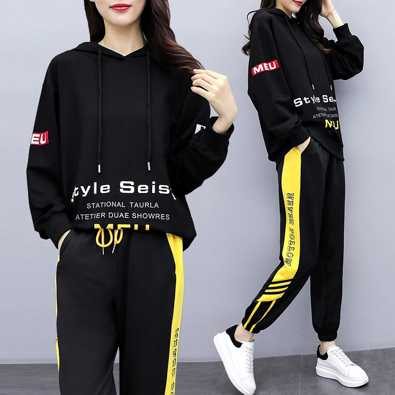 Женские толстовки с капюшоном одежда 2020 весенне осенний спортивный костюм