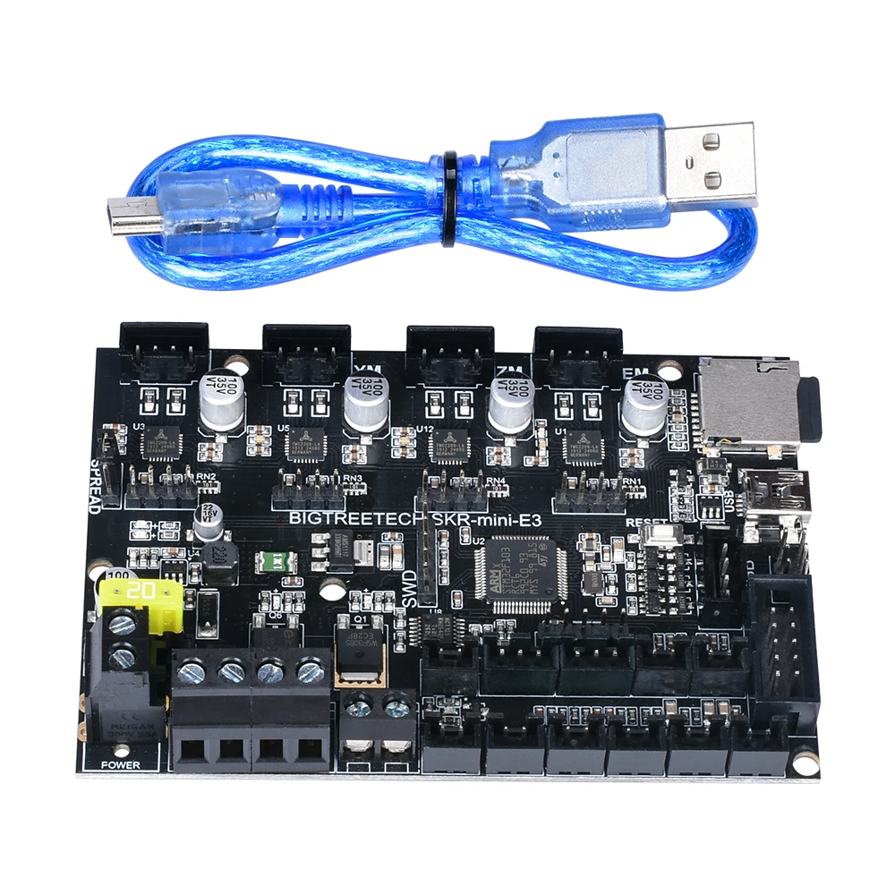 BIQU BIGTREETECH SKR MINi E3 32 битная плата управления встроенная TMC2209 UART RGB Marlin с TFT35 для 3D