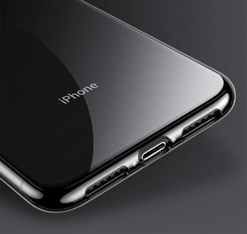 Ultra Thin Soft Transparent TPU Case For iPhone 7 8 Plus Silicone Full Back Cover X XS Max XR Clear |