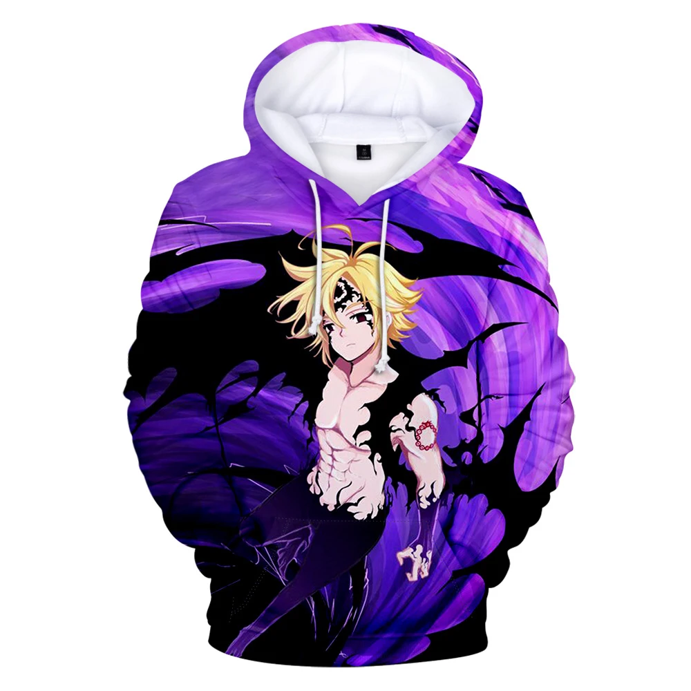 

Suitable Autumn Hoodie 3D Comic The Seven Deadly Sins Hoodies Men Sweatshirts Women Hot Hooded 3D Boys Girls Streetwear