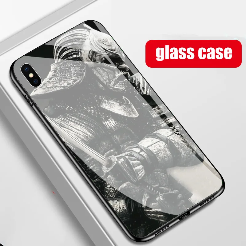 Чехол для телефона из закаленного стекла ronin samurai iphone X XR XS Max 7 6 6S 8 plus чехлы 11 pro max