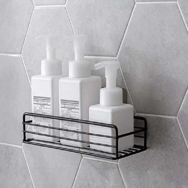 Настенные полки из нержавеющей стали для ванной комнаты подвесная корзина душа