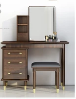 solid wood dressing table bedroom simple modern storage cabinet one small apartment net red light luxury dressing table table