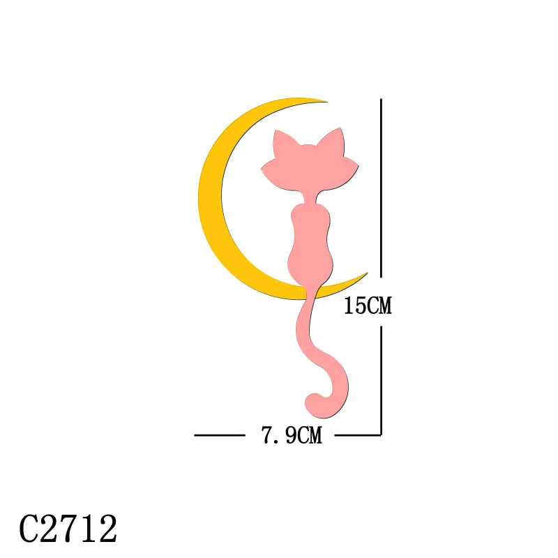 

New Cat Wooden Die Scrapbooking C2712 Cutting Dies Multiple Sizes