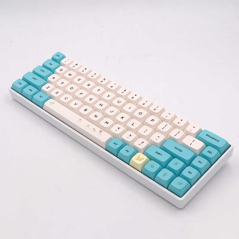 Keypro Chunyang голубой белый Ethermal сублимационные шрифты PBT keycap для проводной USB