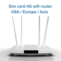lc112 4g router wifi sim card hotspot 4g cpe antenna 32 users rj45 wan lan wireless modem lte dongle