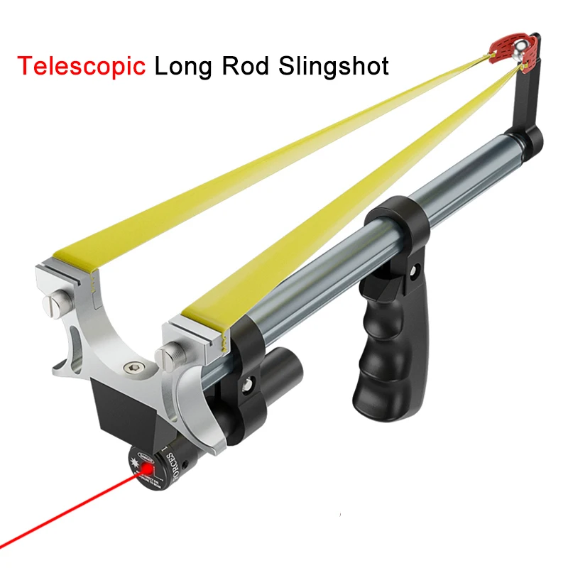 

Retractable Straight Rod Slingshot High-quality Powerful Laser Slingshots Stainless Steel Catapult for Outdoor Hunting outdoor