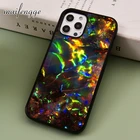 Geode опал Радужный голографический мраморный чехол для телефона iPhone SE 2020 6s 7 8 Plus 11 12 13 Pro X XR XS max Samsung S9 S10 чехол