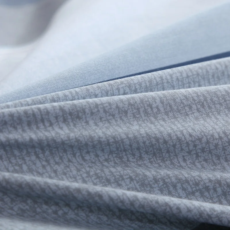 Комплект постельного белья из 100% хлопка в полоску современный комплект