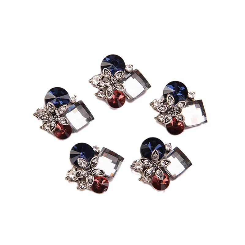 Новинка 100 шт. цветы со стразами аксессуары для волос DIY одежды украшения ручной