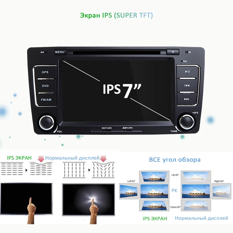DSP ips 4G 64G Android 9,0 автомобильный dvd-плеер для SKODA Octavia 2009 2010 2011 2012 2013 gps радио приемник навигация магнитофон