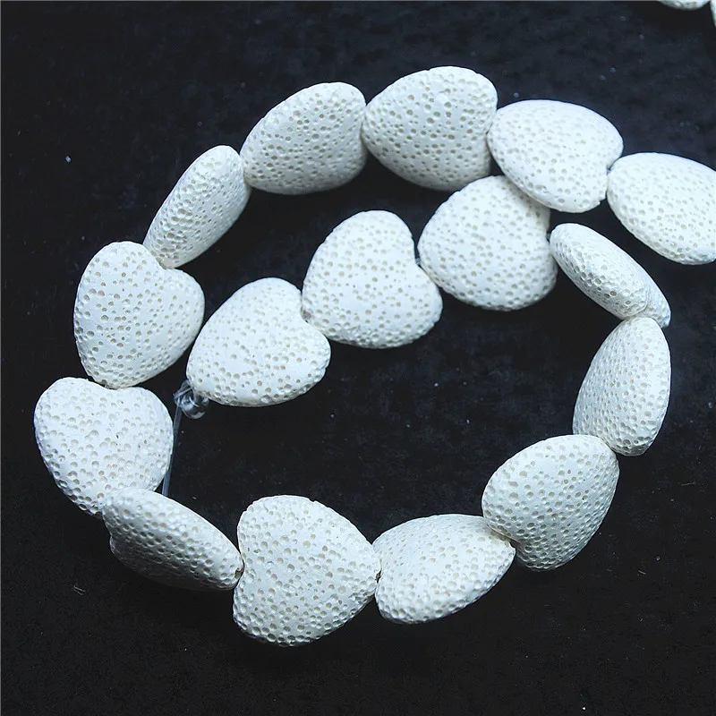 20 шт. натуральный белый лавовый камень хорошее качество драгоценный материал в