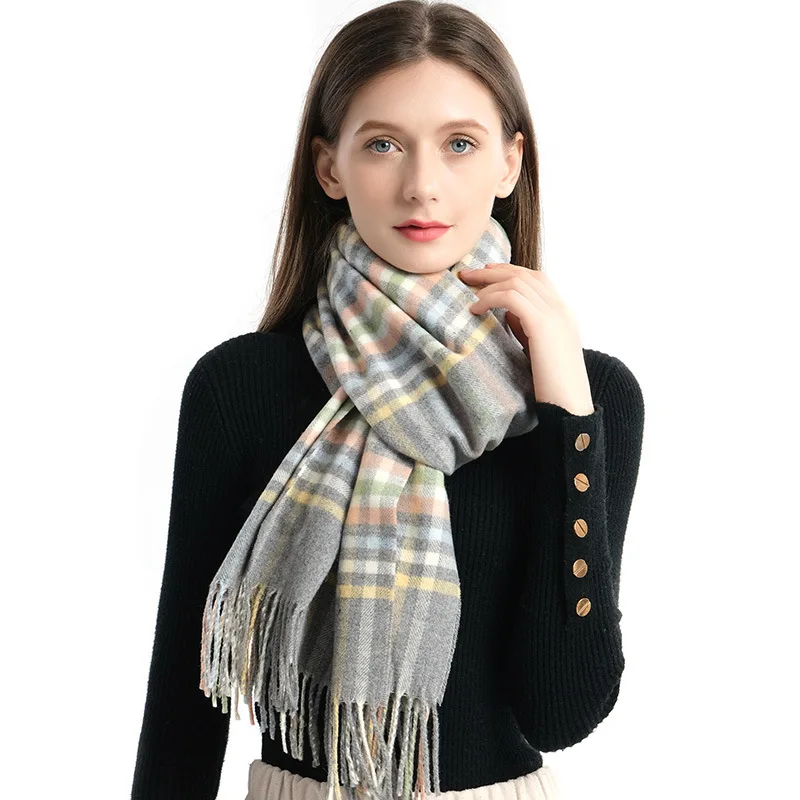 

Шарф кашемировый Женский, мужской, зимний, утепленный