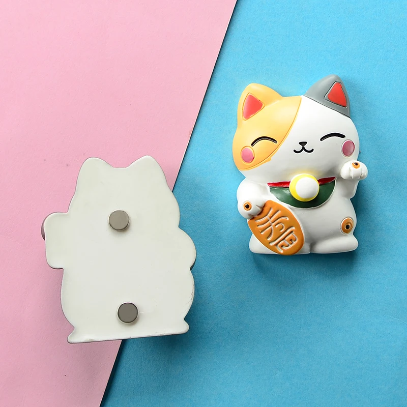 Японские магнитные наклейки на холодильник с изображением кошки|Магниты