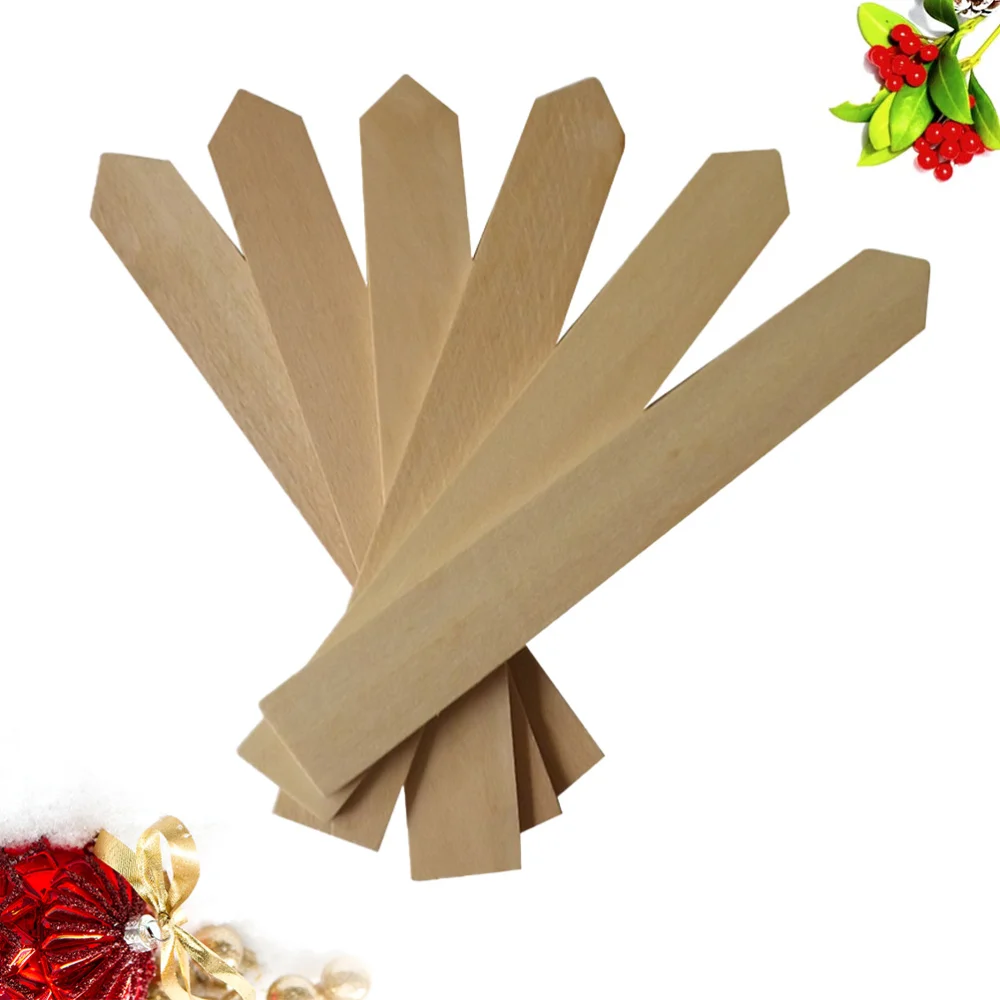

50PCS Wooden Garden Plant Labels Nursery Garden Markers Plant Stakes Tags