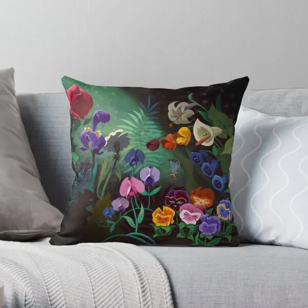 

alice Soft Decorative Throw Pillow Cover Print Pillow Case Waist Cushion Cover Wedding Bed Decor Pillows NOT Included