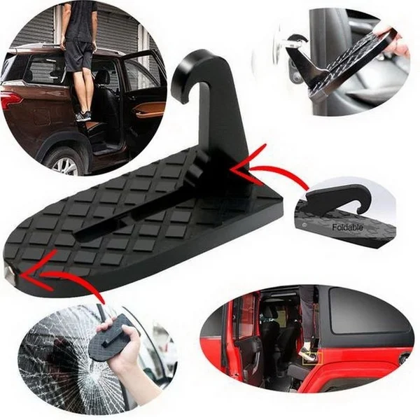 

2022 new folding car assist pedals portable roof tops Latch Hook foot car door step pad auto cars pedals Vehicle Doorstep