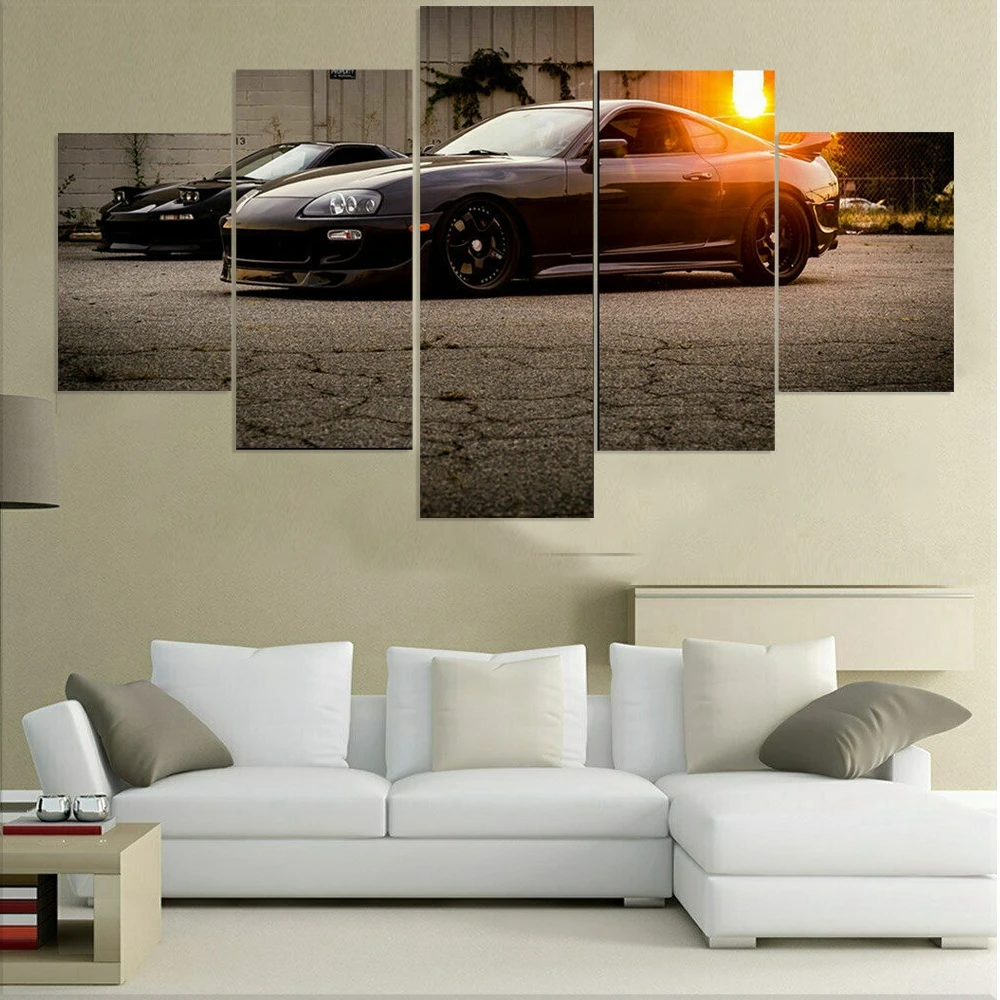 5 шт. декоративные настенные постеры для Toyota Supra 90 | Дом и сад