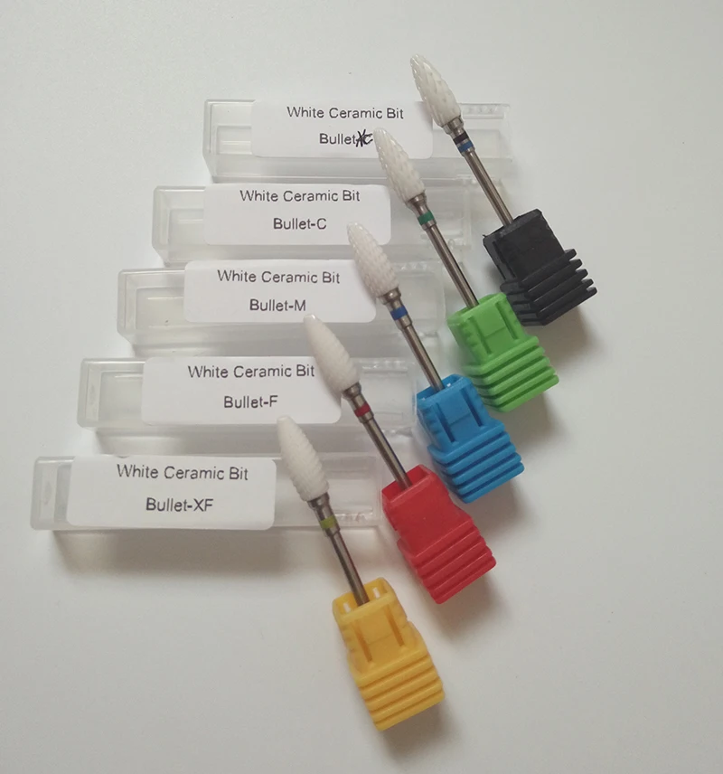 50 шт. керамические насадки для маникюра 3/32 дюйма|nail file drill bit|manicure machineceramic flame bit |