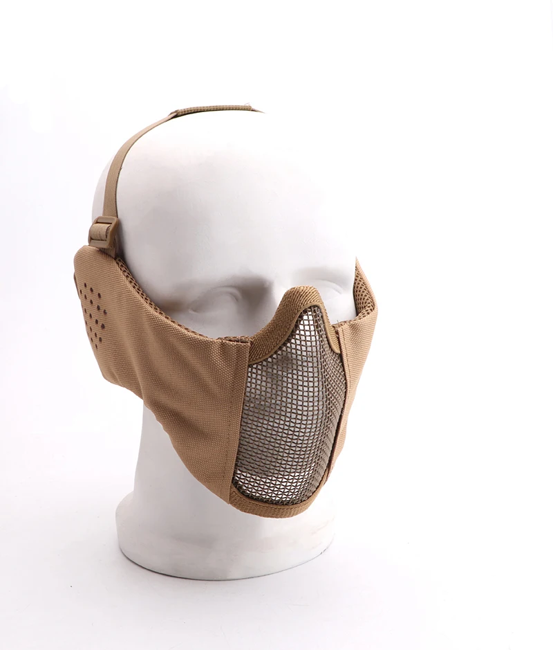 Тактическая полумаска Ушная маска для пейнтбола стрельба Охота защита Открытый