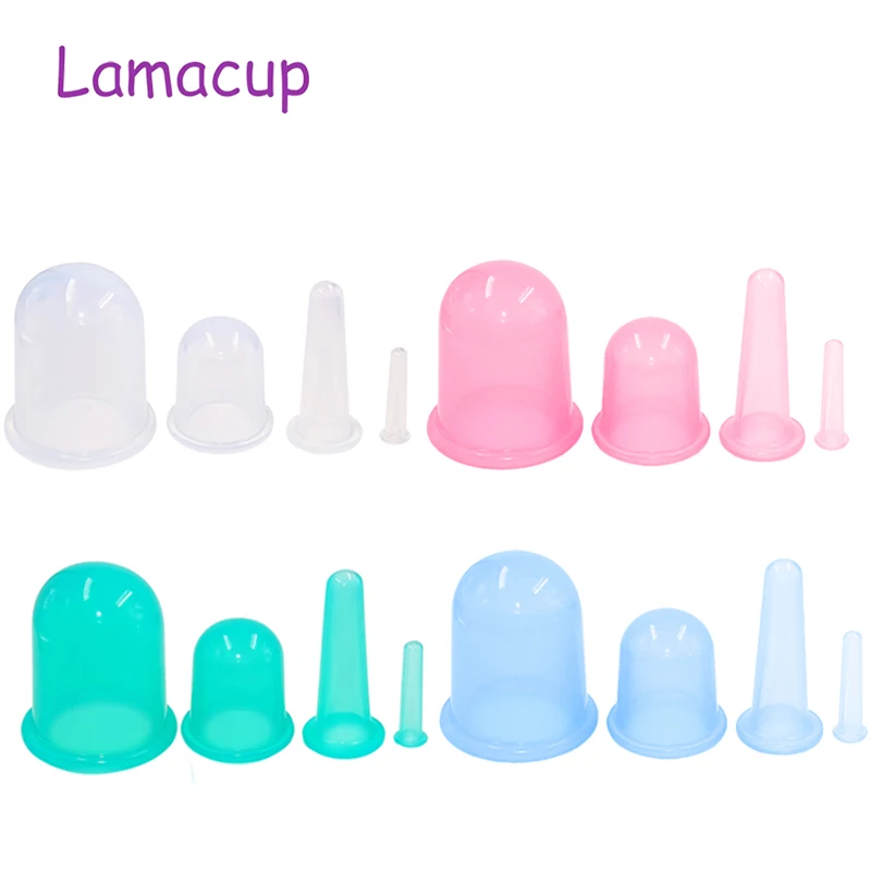 Силиконовая Вакуумная чашка для женщин банки массажа лица фоточашки набор