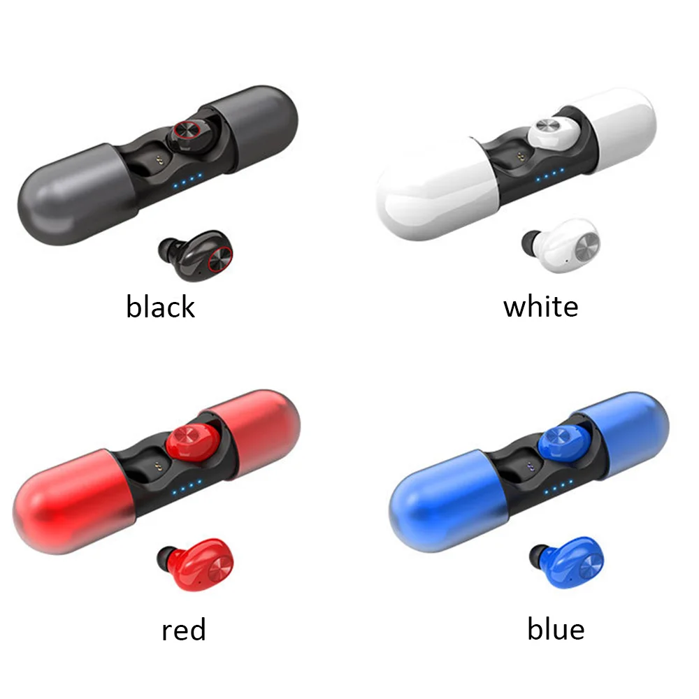 Bluetooth гарнитура V8 TWS с зарядным устройством без задержки HD бинауральный вызов