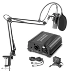 Профессиональный конденсаторный микрофон Neewer NW-700, ножничная подставка для микрофона с подвеской NW-35 + кабель XLR и монтажный комплект зажимов