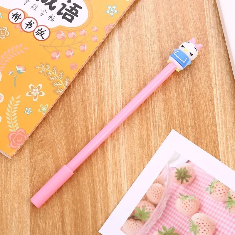 1 шт. мультфильм Животные Русалка гелевая ручка 0 5 мм с милым желтым утенком