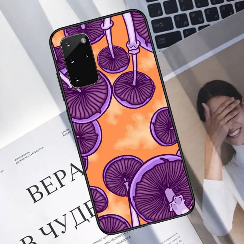 

Weird Trippy Mushroom Psychedelic Phone Case For Samsung A40 A31 A50 A51 A71 A20E A20S S8 S9 S10 S20 Plus note 20 ultra