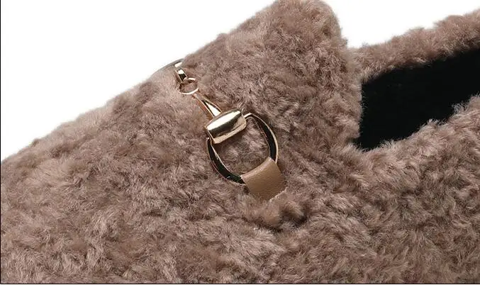 Chaussures femme; женская плюшевая обувь; женские лоферы без шнуровки; женская теплая обувь на плоской подошве; Zapatos De Mujer Buty Damskie; сезон зима