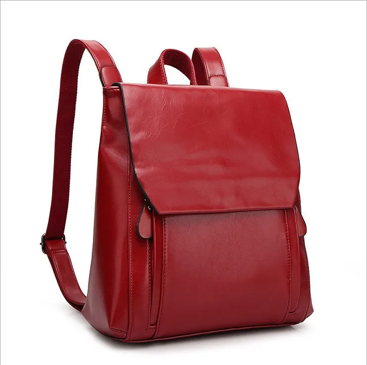 

High Quality Leather Woman's Backpack 2019 Fashion Backbag Female Large Capacity School Bag Mochila Feminina Knapsack new C1161