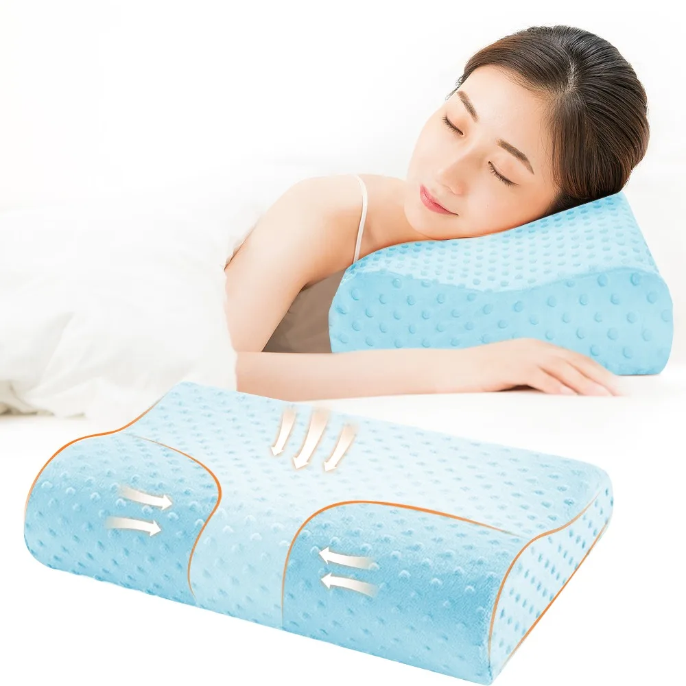 

Soft Pillow Memory Foam Soft Pillow Massager For Cervical Health Care Orthopedic Pillow Latex Neck Pillow Fiber Slow Rebou