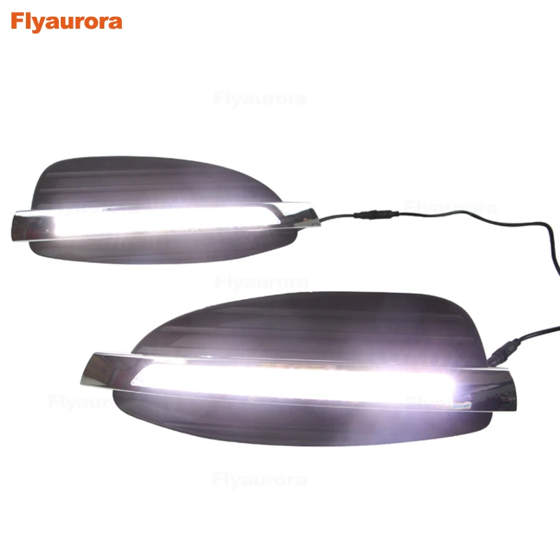 1 пара Автомобильный светодиодный Габаритные огни DRL Противотуманные фары